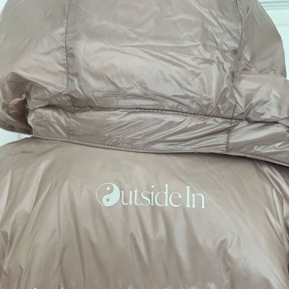 Madhappy x Columbia Nylon Puffer Women in Mauve Large NEW - Picture 7 of 13